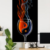 金髪の火とは誰か ポスター (ホームオフィス)