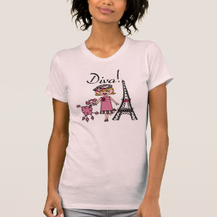 金髪の花型女性歌手 Tシャツ