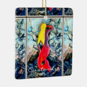 金髪の赤尾の人魚 セラミックオーナメント (右)