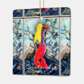 金髪の赤尾の人魚 セラミックオーナメント (左)