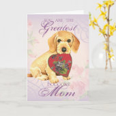 金髪ダシュントハートママ カード (黄色い花)