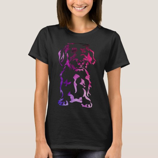 金髪ダシュント犬 Tシャツ (正面)