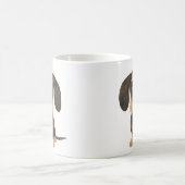 金髪ダシュント |かわいいマンガ犬のテクケル コーヒーマグカップ (中央)