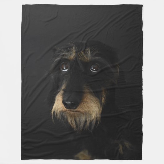 金髪ダシュント フリースブランケット (正面)