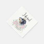 金髪ダッシュント結婚ドッグのカクテルナプキン スタンダードカクテルナプキン (角)