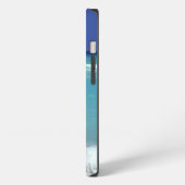 金髪ビキニのビーチの美女 iPhoneケース (左側面)