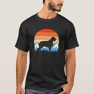 金髪ポインティンググリフォンマウンテンハイキングレトロ Tシャツ
