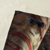 金髪ポインティンググリフォン犬クリスマスフェスティバル ビーチタオル (インサイチュ)