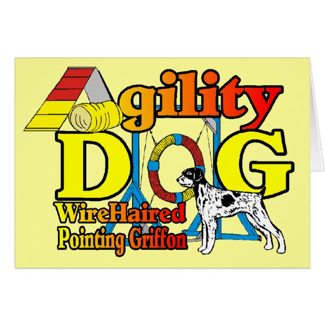 金髪ポインティンググリフォン (正面横)