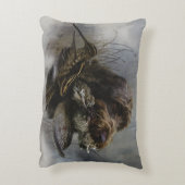 金髪ポインティンググリフォン、ウッドコック狩り アクセントクッション (裏面(縦))