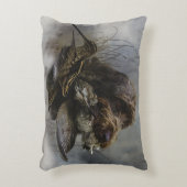 金髪ポインティンググリフォン、ウッドコック狩り アクセントクッション (正面(垂直))
