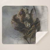 金髪ポインティンググリフォン、ウッドコック狩り シェルパブランケット (正面(横))