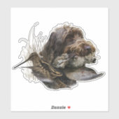 金髪ポインティンググリフォン、ウッドコック狩り シール (シート)