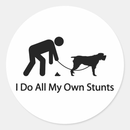 金髪ポインティンググリフォン ラウンドシール (正面)