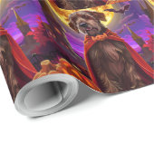 金髪ポインティンググリフォンVampire Pumpkins怖い ラッピングペーパー (ロールコーナー)