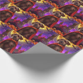 金髪ポインティンググリフォンVampire Pumpkins怖い ラッピングペーパー (角)