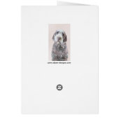 金髪ポインティング絵画グリフォン – Dog Art (裏面)