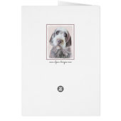 金髪ポインティング絵画グリフォン – Dog Art (裏面)