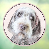 金髪ポインティング絵画グリフォン – Dog Art ウィンドウサイン (シート3)