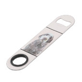 金髪ポインティング絵画グリフォン – Dog Art スピード栓抜き (裏面アングル)