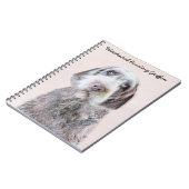 金髪ポインティング絵画グリフォン – Dog Art ノートブック (左側)