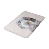 金髪ポインティング絵画グリフォン – Dog Art バスマット (アングル)