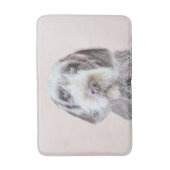 金髪ポインティング絵画グリフォン – Dog Art バスマット (正面縦)