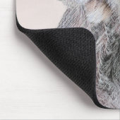 金髪ポインティング絵画グリフォン – Dog Art マウスパッド (コーナー)