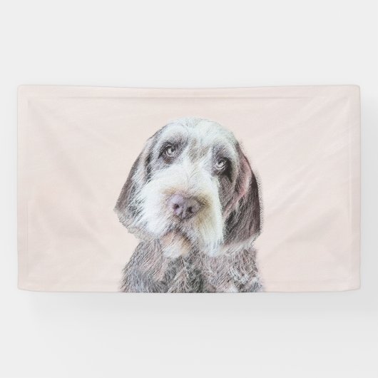 金髪ポインティング絵画グリフォン – Dog Art 横断幕 (横)