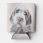 金髪ポインティング絵画グリフォン – Dog Art 缶クーラー (正面)
