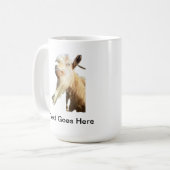 金髪ヤギ長おっちょこちょいの髭の右利き コーヒーマグカップ (正面左)