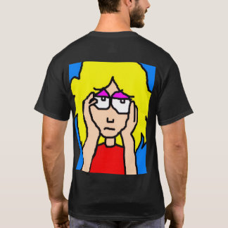 金髪女子のポカーンとした表情 Tシャツ