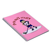 金髪女子ホッケー選手 ノートブック (右側)