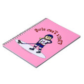 金髪女子ホッケー選手 ノートブック (左側)