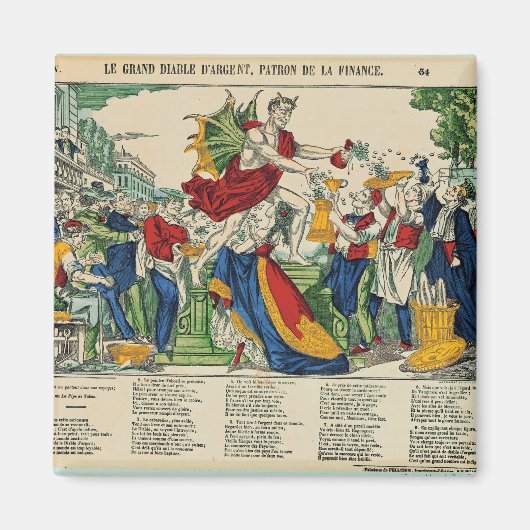 金鬼の風貌1860年 マグネット (正面)