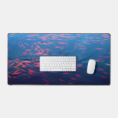金魚が池で泳ぐ デスクマット (キーボード&マウス)