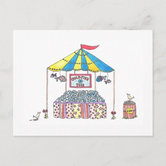 金魚すくい ポストカード (正面)