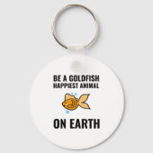 金魚であ感動的るやる気を起こさせる前向き キーホルダー (正面)