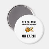 金魚であ感動的るやる気を起こさせる前向き マグネット (正面/裏面)