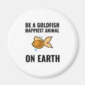 金魚であ感動的るやる気を起こさせる前向き マグネット (正面)