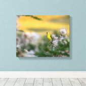 金魚とアザミの秋 キャンバスプリント (インサイチュ (ウッドフロア))