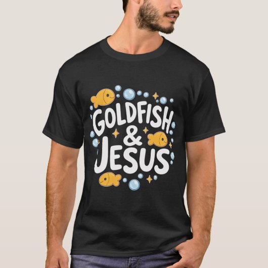 金魚とイエス Tシャツ (正面)