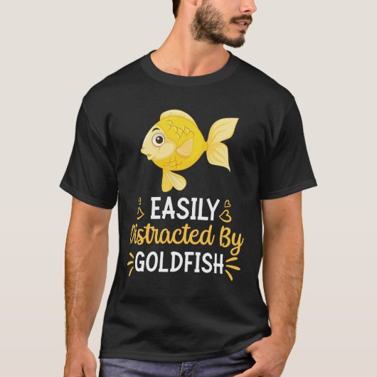 金魚に気を取られる Tシャツ (正面)