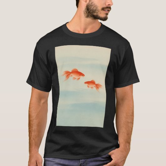 金魚のつがい - オープンワーターぼかし Tシャツ (正面)