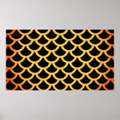 金魚のはかりで測柄 ポスター (正面)