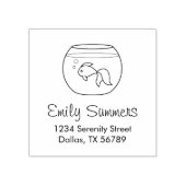 . .金魚のアドレスを選ぶ ラバースタンプ (インプリント)