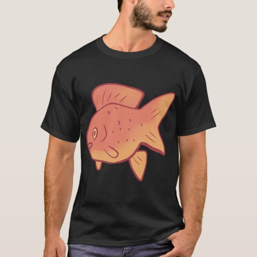 金魚のイラスト Tシャツ (正面)