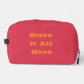 金魚のオレンジ色の斑点があるマゼンタレッドピンク ドップキット (正面)