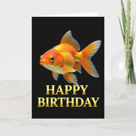 金魚のクローズアップ 誕生日カード カード
