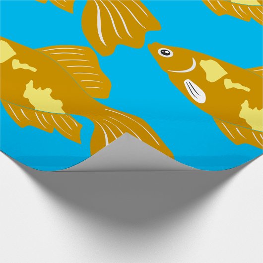 金魚のグッピーかわいい熱帯水族館の魚 ラッピングペーパー